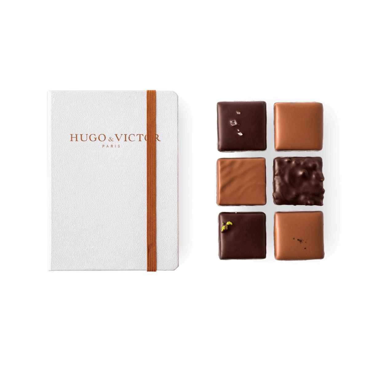 Chocolats artisanaux | Carnet 6 carrés