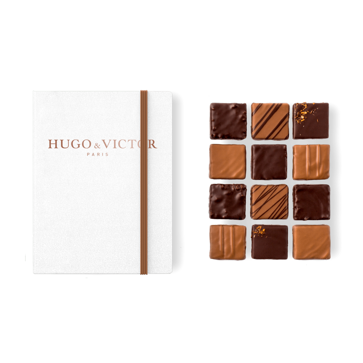 Chocolats artisanaux | Carnet 12 carrés