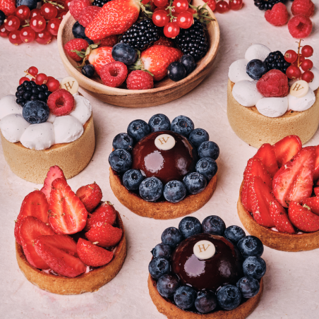 Part de Tarte Fraise Française - Pâtissier-Chocolatier Luxe - Paris