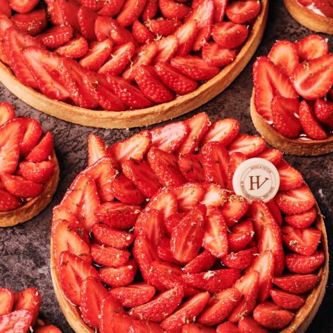 Tarte Fraise aux zestes de Citron - Pâtissier de Luxe - Paris