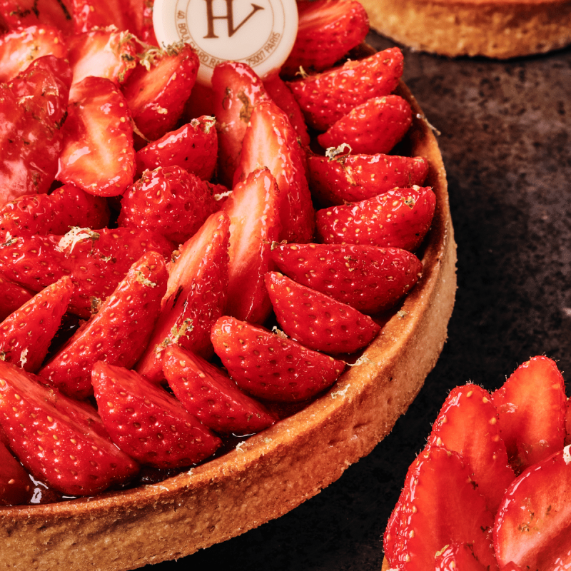 Tarte Fraise aux zestes de Citron - Pâtissier de Luxe - Paris