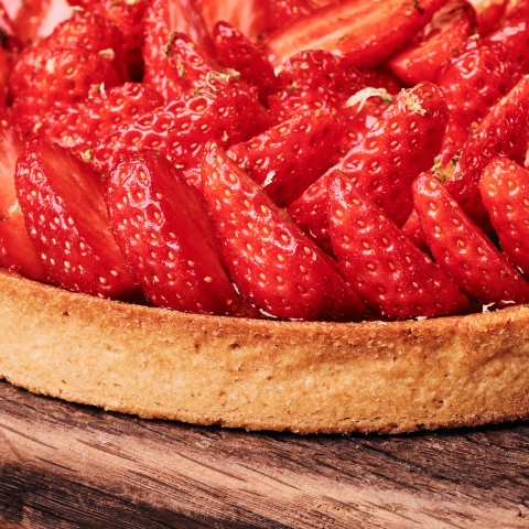 Tarte Fraise aux zestes de citron