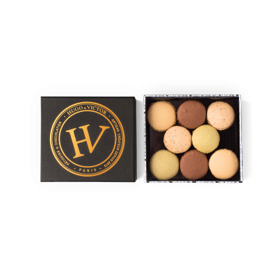 Coffret ganache 8 macarons