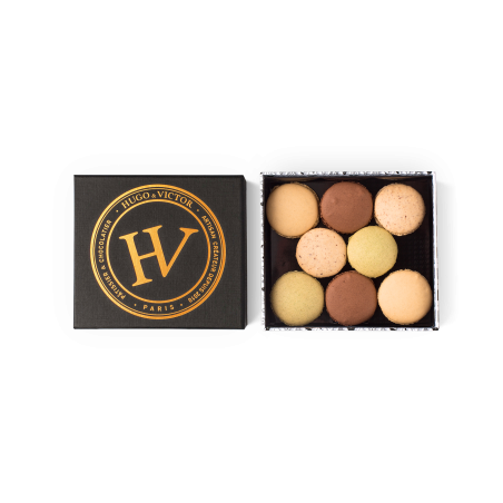 Macarons sans colorant | Coffret ganache 8 macarons